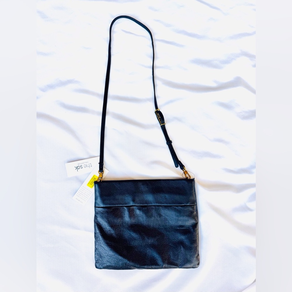 NWT The Sak Tomboy Crossbody Bag w Detachable Adjustable Strap Midnight Black